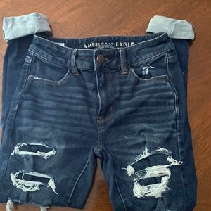 American Eagle next level stretch jeans, size 0 short